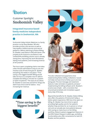 Snohomish Valley Case Study