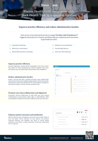 Dock Health Task Management
