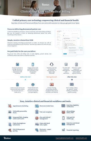 Clinical-first EHR and Medical Billing