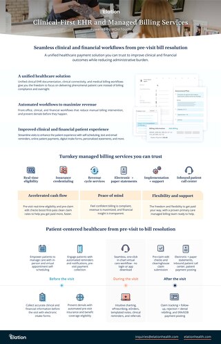 Clinical-first EHR and Managed Billing Services